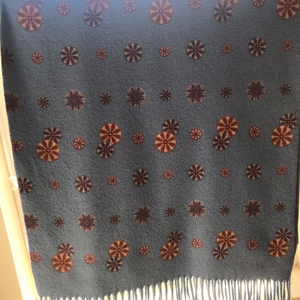 Vintage - LORO PIANA - Royal periwinkle/blue Scarf
